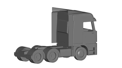 mercedes camion 3d impression modèle trio 3d print model - Mito3D