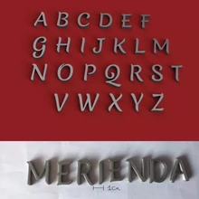 merienda uppercase 3d letters stl file printing model - threeding hobby sign alphabet 3dmodel 3dprint gadget decorations text font language 3dletters type fonts lettering 3dlettering write fusion360 homemade 3d print model - Mito3D