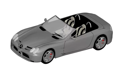 Mercedes slr 3d baskı model üçleme 3d print model - Mito3D