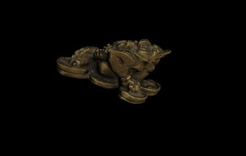 metal figurine frog art 3D printing model, file, printable design, 3d print, metal, figurine, frog, art, design 3d print model - Mito3D
