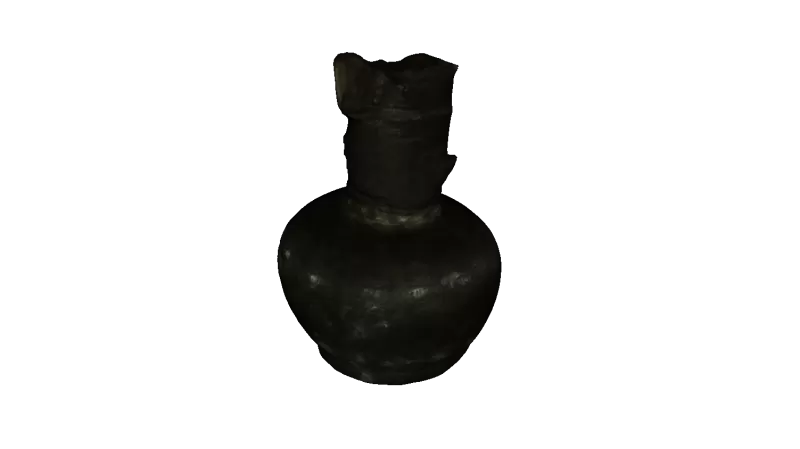 metal jug middle ages 3d printing model - threeding pot container museum pernik history 3D print model - Mito3D