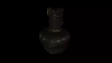 metal jug middle ages 3d printing model - threeding pot container museum pernik history 3d print model - Mito3D