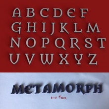 metamorfose maiúscula 3d cartas stl Arquivo 3D impressão modelo imprimível Projeto alfabeto 3dletters letras 3dprint 3dmodel texto 3d print model - Mito3D