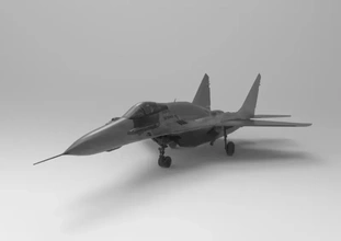 mig 29k 3d impression modèle trio avion russe combattant air soviétique marine 3d print model - Mito3D