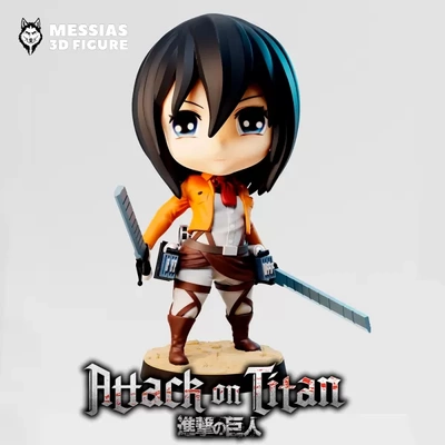 mikasa chibi 3d yazdır model baskı üçleme etiketleri printing gücü anime character koleksiyon şekil dinamik 3d print model - Mito3D