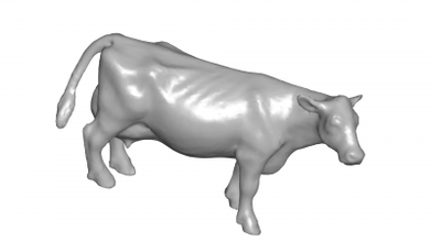 milk cow 3d model 3D printing model, file, printable design, print, Milk Cow 3d print model - Mito3D