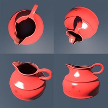 milk jug home office & garden 3D printing model, file, printable design, 3d print, jug, milk, pot 3d print model - Mito3D