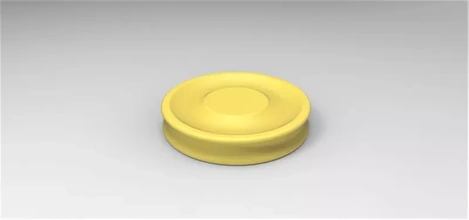 mini frisbee 3d printing model - threeding plate toy flying 3d print model - Mito3D