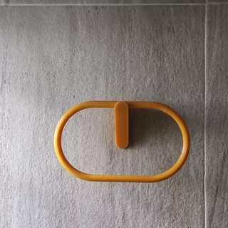 minimal towel rack 3d printing model bathroom hanger hook print place supports 3d print model - Mito3D