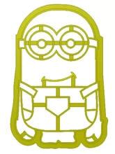 minion cookie cutter 3d printing model - threeding despicable 3d print model - Mito3D