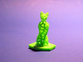 ministro do gato a arte 3D modelo de impressão, impressão arquivo design, 3d, animal, gato, em miniatura, the_ministers_cat, voronoi, zheng3 3d print model - Mito3D