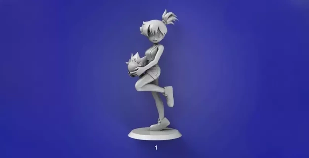 brumoso fantasía coleccionable 3d impresión modelo Arte figurilla escultura estatua magia 3dprint impreso cuento hada mágico encantada inspirado 3d print model - Mito3D