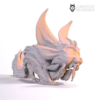 mizutsune monster hunter chibi print 3d model printing 3d-printing collectible art personalized figurine high-quality customizable courage determination fearless epic hunt graceful armor challenging creatures series colossal monsters adventurous collectibles 3d print model - Mito3D