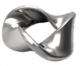 mobius design lenço anel de guardanapo a moda 3D modelo impressão, impressão arquivo design, 3d, cachecol anel, guardanapo, 3d print model - Mito3D