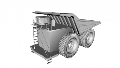 modelo de caminhão grande motores e transporte 3D impressão, a impressão arquivo design, 3d, o caminhão, grande, 3D print model - Mito3D