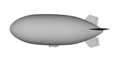model dirigible 3d printing - threeding zeppelin 3d print model - Mito3D
