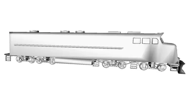 model locomotive 3d printing - threeding railway 3d print model - Mito3D
