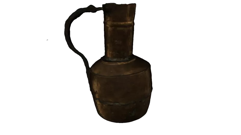 model metal jug middle ages 3d printing - threeding pot container museum pernik history 3D print model - Mito3D