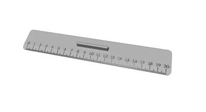 model ruler 3d printing - threeding 3d print model - Mito3D
