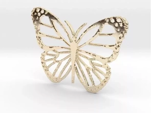 monarch butterfly 3d printing model - threeding pendant jewel jewelery 3d print model - Mito3D