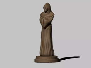 monge estátua 3d impressão modelo trio 3d print model - Mito3D