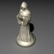 monk statue art 3D printing model, file, printable design, 3d print, monk,statue,art,sculpture,medieval 3d print model - Mito3D