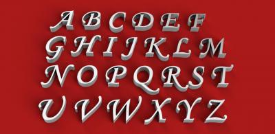 monotype corsivo font uppercase 3d letters stl file toys games & hobby 3D printing model, file, printable design, print, 3dletter, 3dletters, type, decoration, words, other, gadgets, agency, fonts, language, sign, symbol, letter, stlfile, 3dmodel, 3dprint, alphabet, letters, font, text alfabeto 3d print model - Mito3D