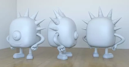 monstre Freepik 3d impression modèle trio jouet dessin animé gamins décor personnage 3dmodel 3dprint 3dp 3d print model - Mito3D