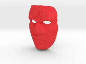 mostro maschera 3d stampa modello treding Halloween creatura carattere zombie diavolo male 3d print model - Mito3D