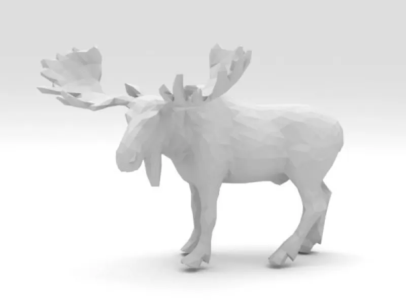 geyik 3d model baskı üçleme 3D print model - Mito3D