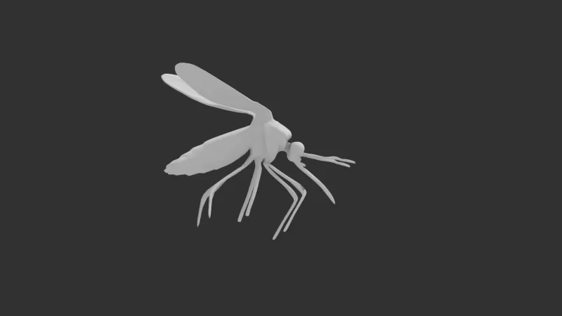 mosquito 3d impresión modelo trío 3D print model - Mito3D
