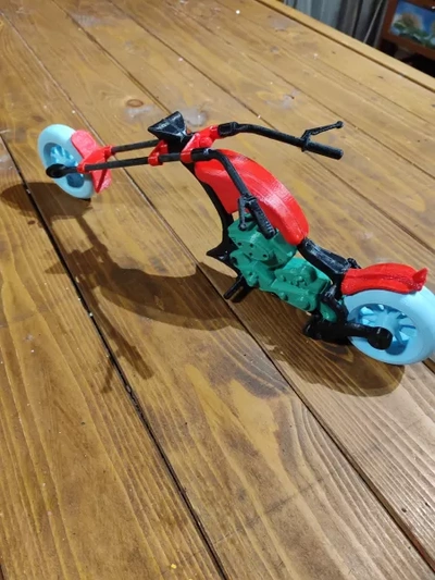 moto helicóptero 3d impressão modelo trio tag motocicleta 3d print model - Mito3D