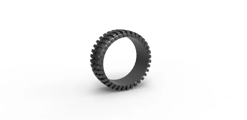 barro trepador neumático anillo 3d impresión modelo trío mudtrepador 3D print model - Mito3D