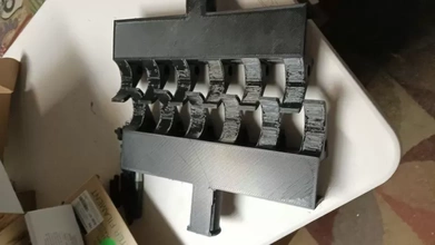 multi resistencia banda barra pesas collar almacenamiento bastidores 3d impresión modelo trío estante bandas 3d print model - Mito3D