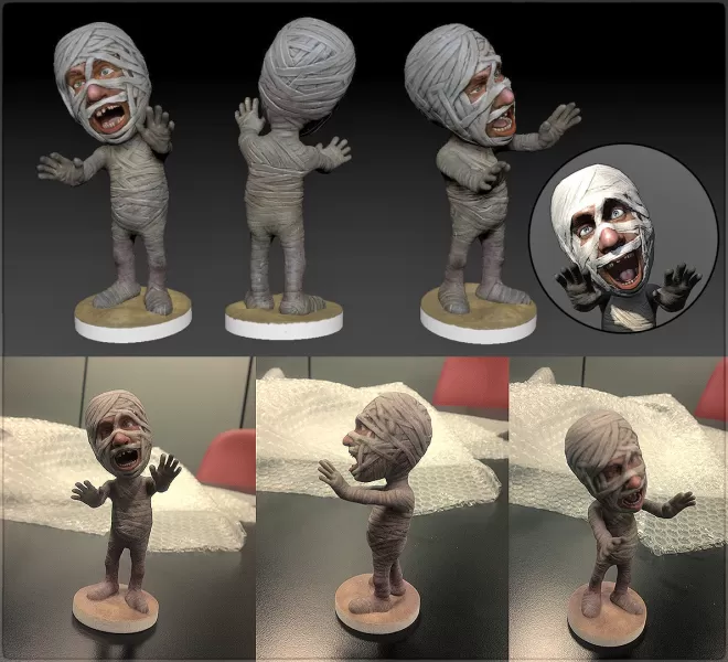 mummy 3d printing model - threeding 3D print model - Mito3D
