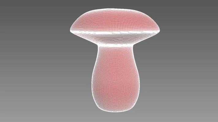 champignon 3d impression modèle trio mots clés nature plante 3d print model - Mito3D