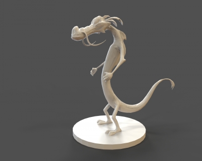 mushu toys games & hobby 3D printing model, file, printable design, 3d print, mushu, disney, cartoon, stylized, myart, sculpture, miniature 3D print model - Mito3D