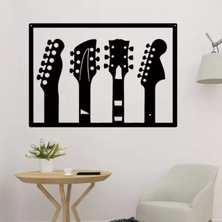 music guitars wall art 3d printing model guitar 2d 3d print model - Mito3D