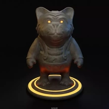 myopic kitten 3d printing model - threeding art sculpture toy decor 3d print model - Mito3D