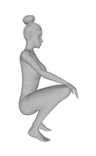 naked squats 3d printing model - threeding 3d print model - Mito3D