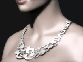 necklace 3d printing model - threeding neck 3d print model - Mito3D