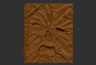 Necronomicon ex mortis 3d baskı model üçleme kitap zombi iblis retro kötü Bruce Lovecraft Evil Dead büyü kitabı kül ölü Williams ashwilliams Campbell karanlık karanlığın Ordusu kıyamet 3d print model - Mito3D