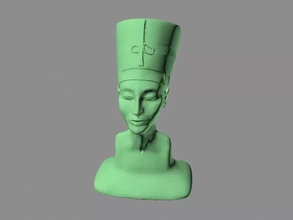 Nefertiti 3d baskı model üçleme 3d print model - Mito3D