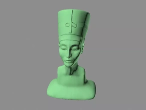 nefertiti 3d impresión modelo trío 3d print model - Mito3D