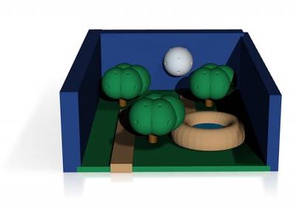 la nuit de l'étang forêt nature 3D modèle d'impression, l'impression fichier, imprimable modèle, en conception, d'impression 3d, nuit, forêt, l'arbre, les arbres, le chemin, lune, modèles, étang, des étangs, 3d print model - Mito3D