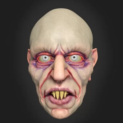 nosferatu maschera 3d stampa modello treding tag halloween classico film costume diavolo cosplay buio dracula uccisore vampiri spavento 1922 fa schifo sangue 3d print model - Mito3D