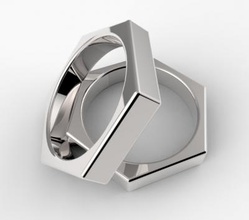 porcas e parafusos do anel a moda 3D modelo de impressão, impressão arquivo design, 3d, anel, anéis, jóias, único, banda, porcas, 3d print model - Mito3D