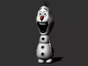 olaf 3d impression modèle trio dessin animé congelé bonhomme neige 3d print model - Mito3D