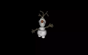olaf frozen 3d printing model - threeding disney snowman 3d print model - Mito3D