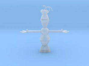 olaf snowman frozen stl 3d printing model - threeding christmas xmas elsa snowmen anna movie characters winter 3d print model - Mito3D